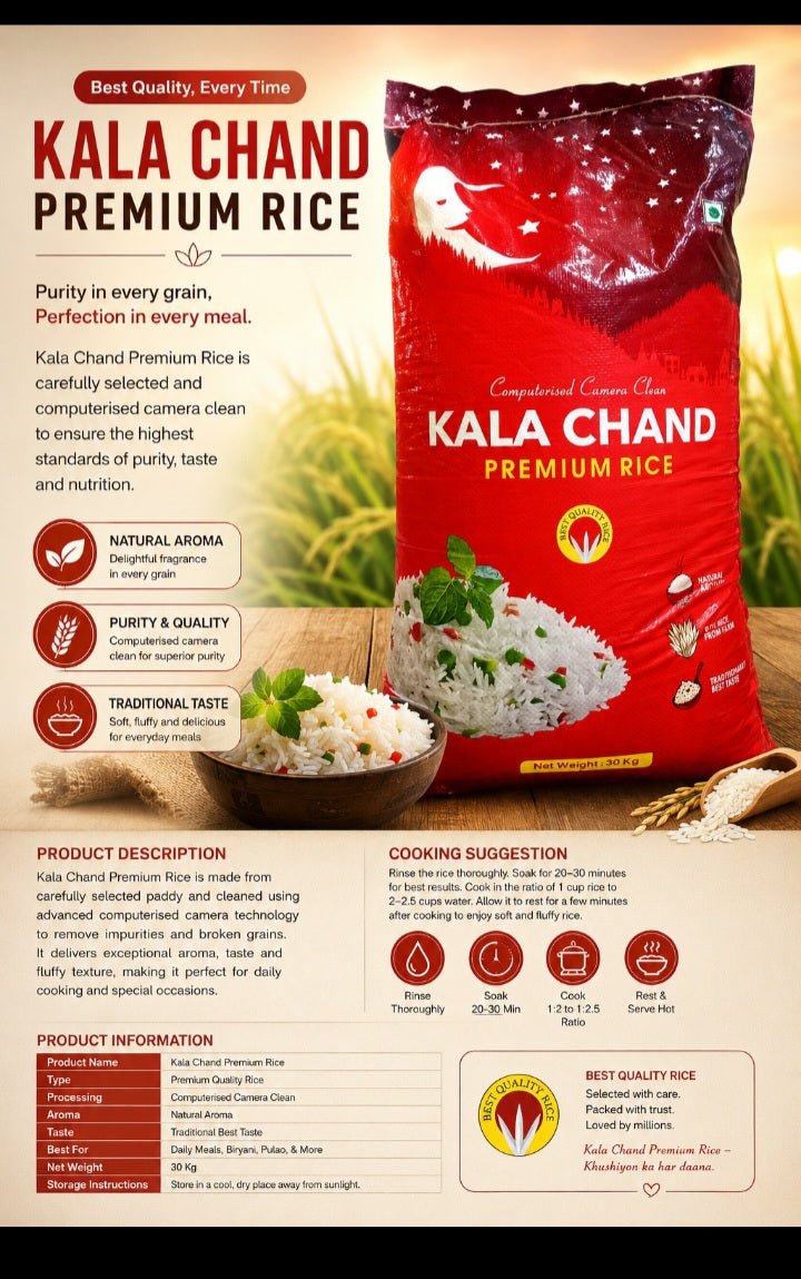 KALA CHAND( KOLAM RICE)30KG