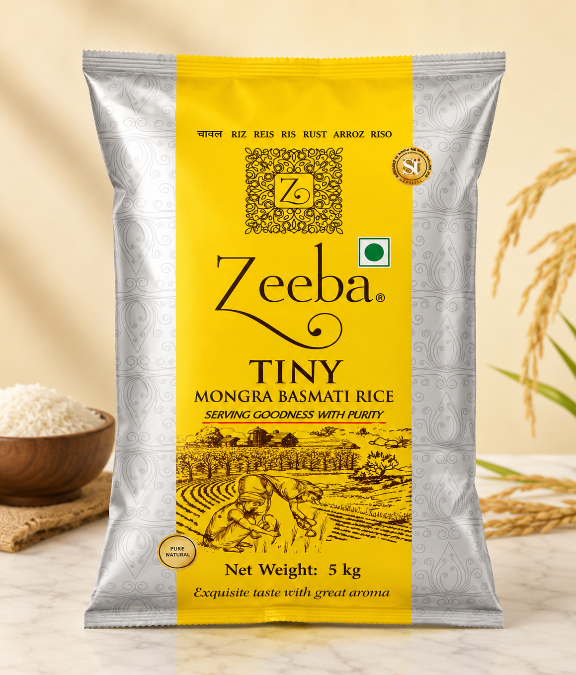 ZEEBA TINY MOGRA BASMATI RICE 30KG