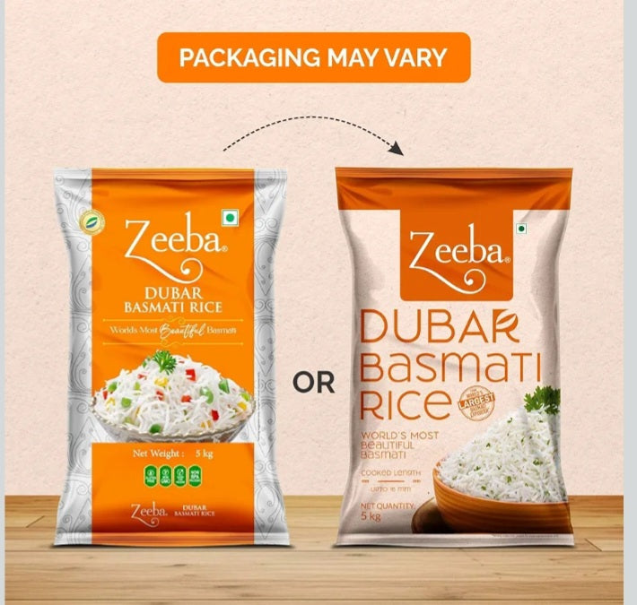ZEEBA DUBAR BASMATI RICE 30KG