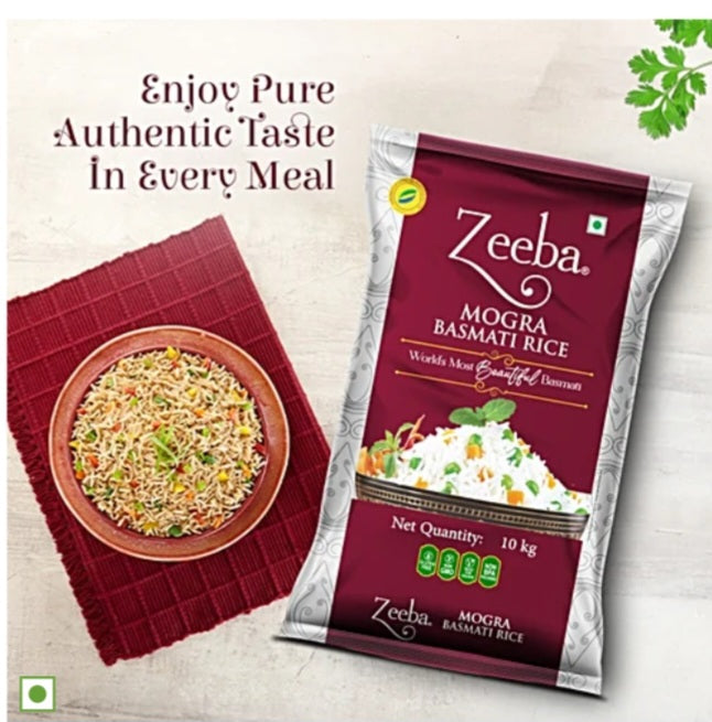 ZEEBA MOGRA BASMATI RICE 30KG