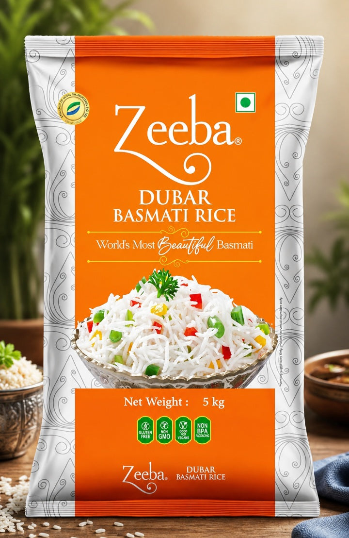 ZEEBA DUBAR BASMATI RICE 30KG