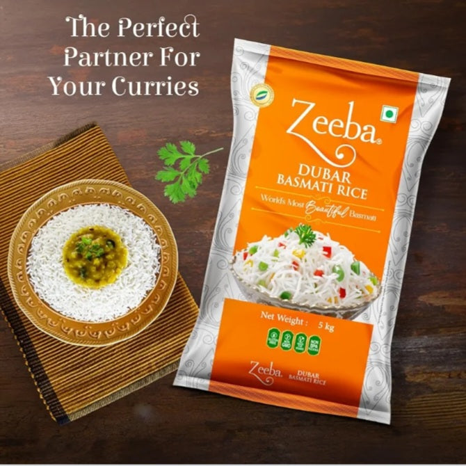 ZEEBA DUBAR BASMATI RICE 30KG