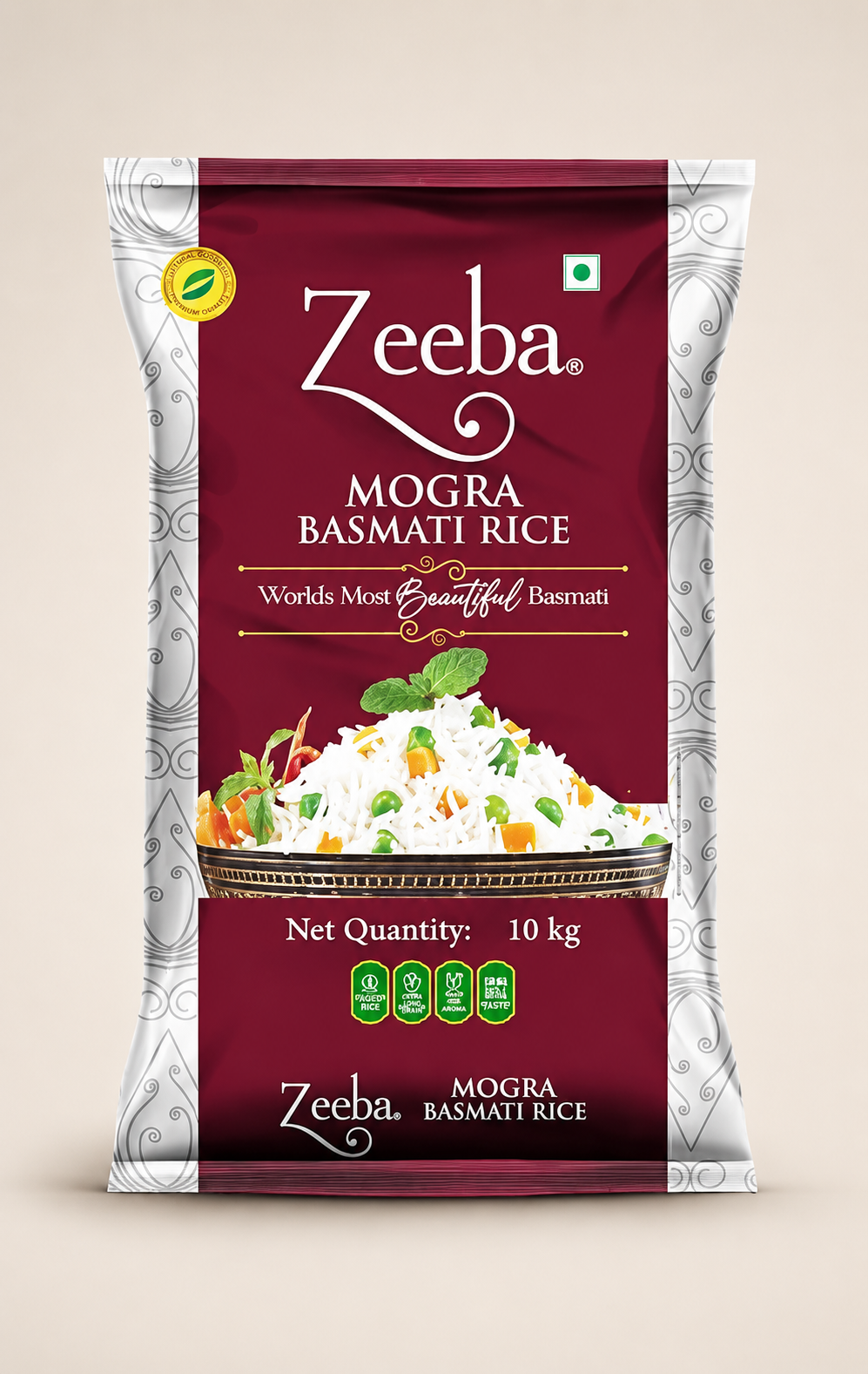 ZEEBA MOGRA BASMATI RICE 30KG